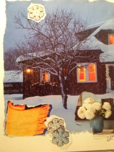 Contemplation and Collage on a cold winter's night
